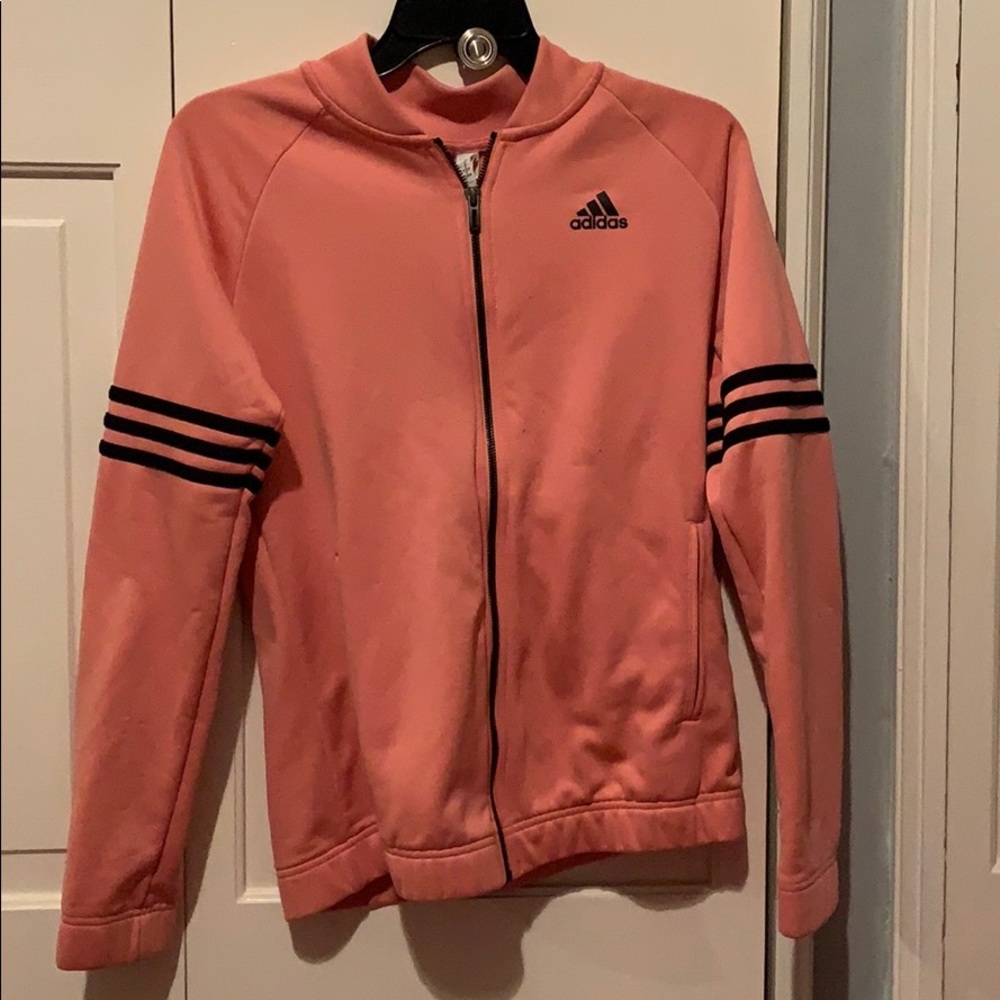 Pink and black adidas jacket